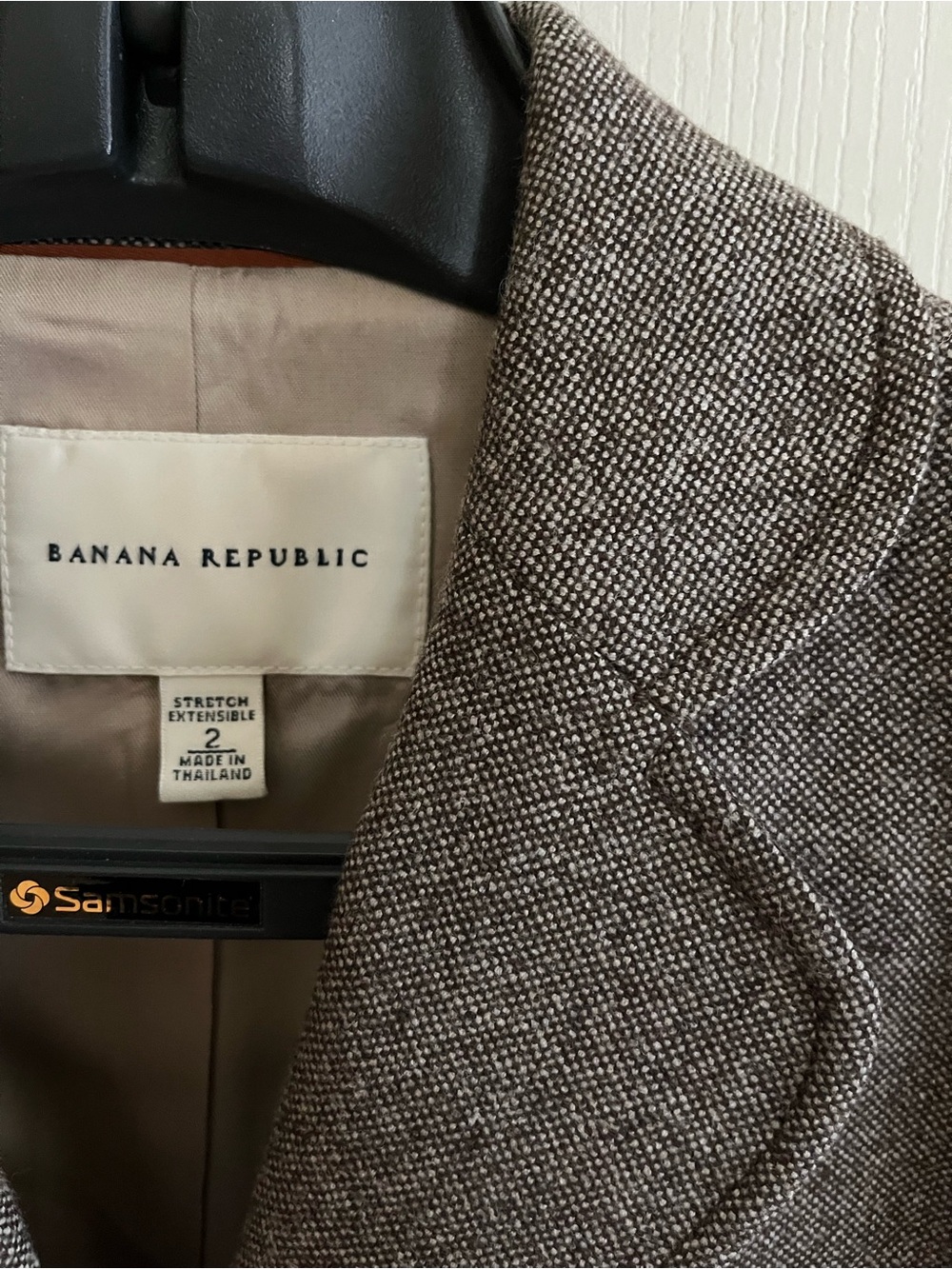 Banana Republic Taupe-Brown Textured Blazer
